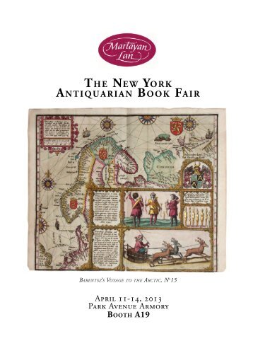 The New York ANTiquAriAN Book FAir - Martayan Lan