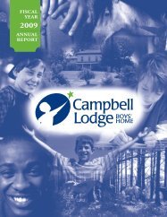 FISCAL YEAR ANNUAL REPORT - Campbell Lodge Boys Home