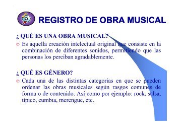 REGISTRO DE OBRA MUSICAL - Meduca