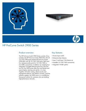 HP ProCurve Switch 2900 Series - Moonblink