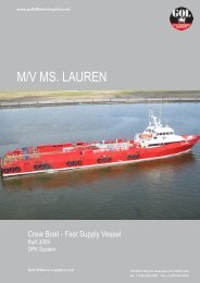 M/V Ms. Lauren 180' DP2 FSV - Gulf Offshore Logistics