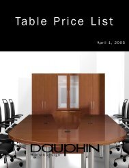 Table Price List - Dauphin