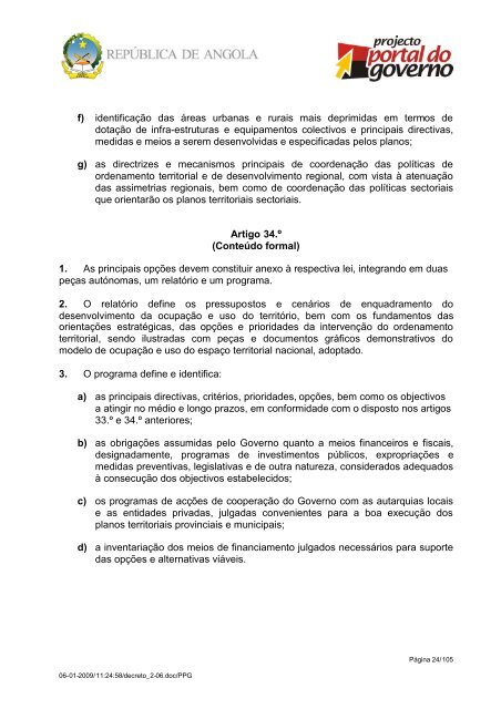 Regulamento Geral dos Planos Territoriais, UrbanÃ­sticos e ... - saflii