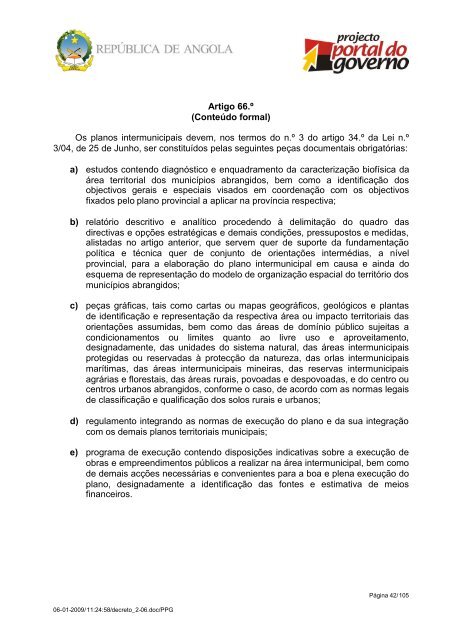 Regulamento Geral dos Planos Territoriais, UrbanÃ­sticos e ... - saflii