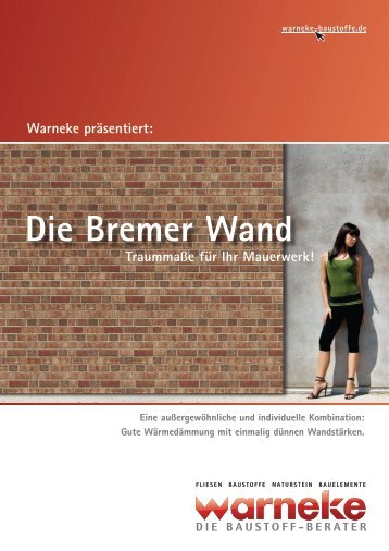Die Bremer Wand - Warneke Baustoffe