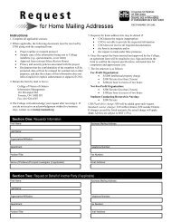 Home Mailing Address List Request Form - College of Nurses of ...