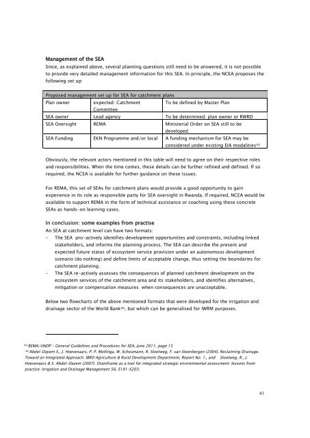 Scoping Advice for the Dutch IWRM Support Programme Rwanda