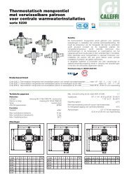 Thermostatisch mengventiel met verwisselbare patroon voor - Caleffi