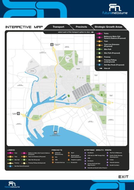 Strategic Growth Areas Transport Precincts - Future Melbourne