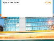 Alpiq InTec Group - Alpiq InTec West AG