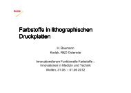 Dr. Harald Baumann, Kodak GmbH, Osterode - Funktionelle Farbstoffe