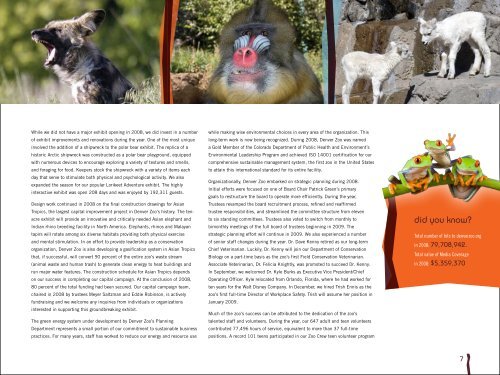 2008 Annual Report - Denver Zoo