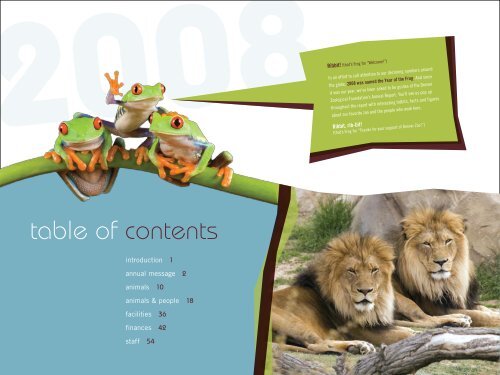 2008 Annual Report - Denver Zoo