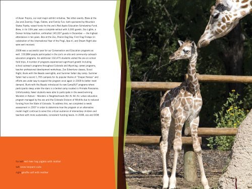 2008 Annual Report - Denver Zoo