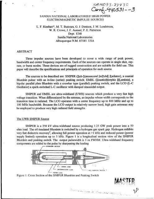 high power electromagnetic impulse