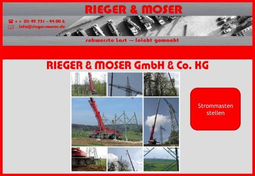 Sattelaufleger/ Tieflader - Rieger Moser