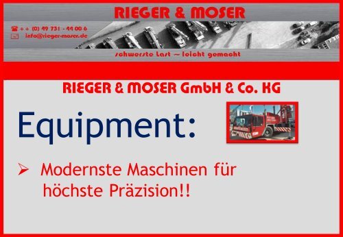 Sattelaufleger/ Tieflader - Rieger Moser