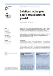 Solutions techniques pour l'assainissement pluvial - Fankhauser ...