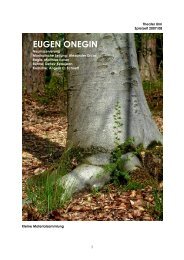 EUGEN ONEGIN - Theater Ulm