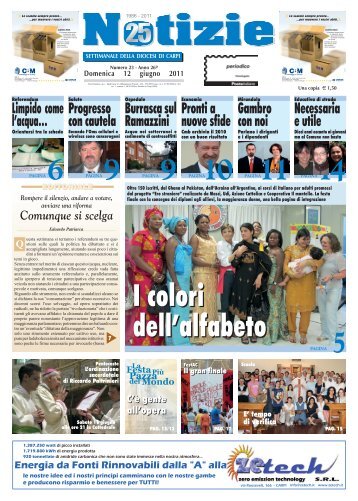 Edizione nÃ‚Â° 23 del 12-06-2011 (pdf da 4.491 KB) - Webdiocesi