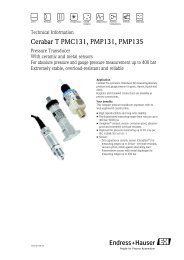 Cerabar T, PMC131, PMP131, PMP135
