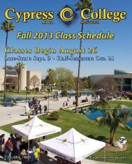 free download from the campus website. - News... - Cypress College