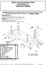 installation instructions mounting kit ford f250/f350/f450 - Draw-Tite