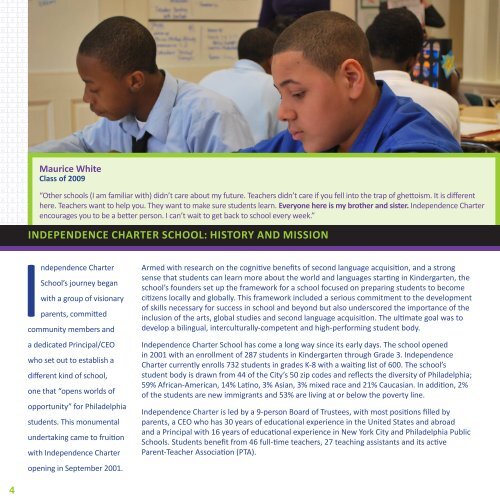 Independence Charter School Annual Report