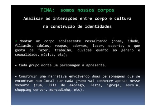 corpo, gÃªnero e sexualidade educando para a diversidade