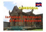 CAMBODIA Inflation, Its Impact & Policy Response - Food Security ...