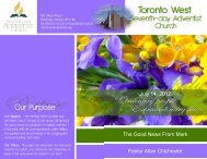 Pastors Clarke/Lazarus - Toronto West Seventh Day Adventist Church