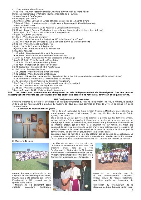 OLORAIKY (5) BULLETIN DE LIAISON DU DIOCESE DE ...