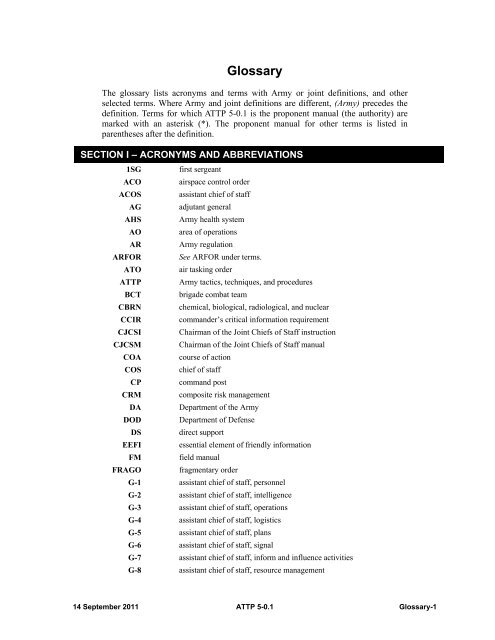 ATTP 5-0.1 Commander and Staff Officer Guide - Army Electronic ...