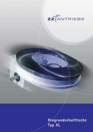 Ringrundschalttische Typ XL - ZZ-Antriebe GmbH