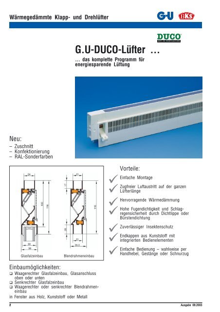 KlapplÃ¼fter GU-DUCOFLAT 80 BF - Argona