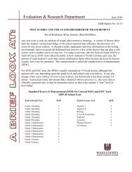 Test Scores and the Standard Error of Measurement