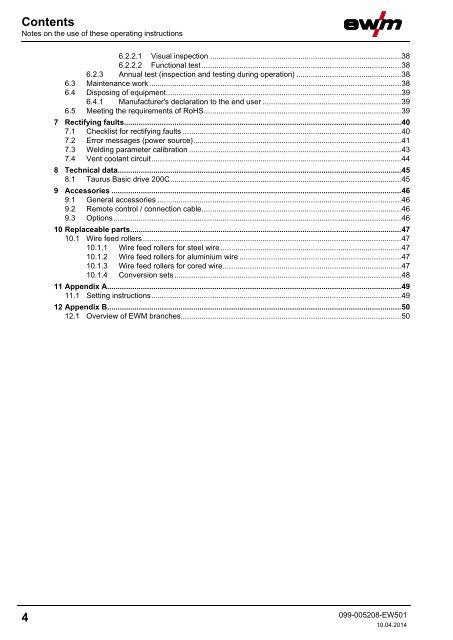 Operating instructions - EWM Hightec Welding GmbH