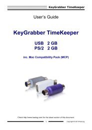Hardware Keylogger User Guide - KeyGrabber TimeKeeper