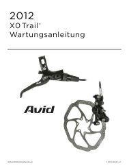 Avid X0 Trail - Manual - YT Industries