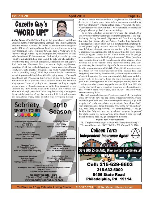 April 2010 - 12 Step Gazette