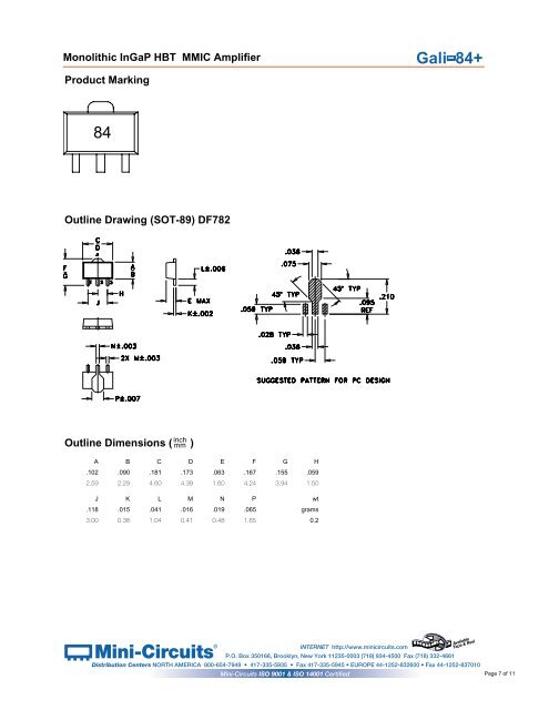 Gali 84+ - Mini-Circuits