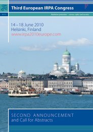 Second Announcement and Call for Abstracts - Third European ...