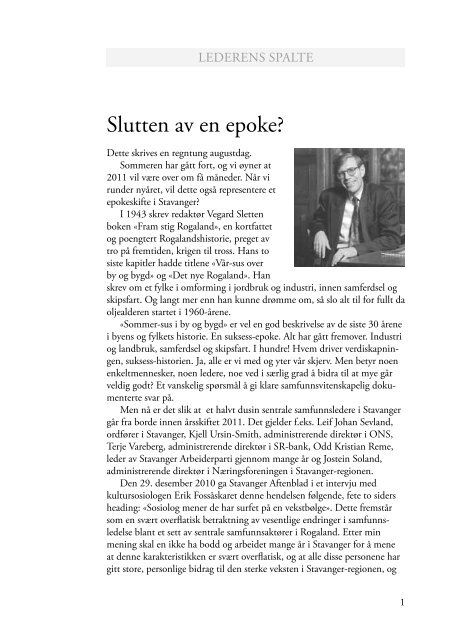 Stavangeren 2-2011 (web).pdf - Byhistorisk forening