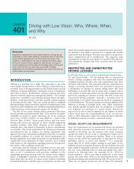 Driving with Low Vision: Who, Where, When, and Why