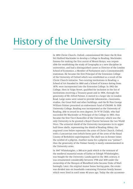 Handbook for Members of the Council - University of Reading