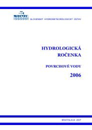 HydrologickÃ¡ roÄenka povrchovÃ½ch vÃ´d 2006 - SHMÃ