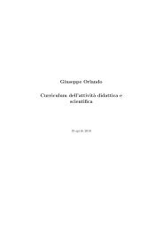 Giuseppe Orlando Curriculum dell'attivit`a didattica e ... - documento