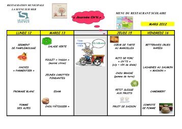MENU DU RESTAURANT SCOLAIRE MARS ... - La Seyne-sur-Mer