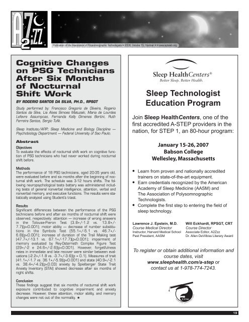 APT Practice Parameter for Standard Polysomnography APT ...