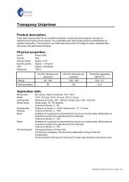 Product Data Sheet Transpoxy Uniprimer - Transocean Coatings